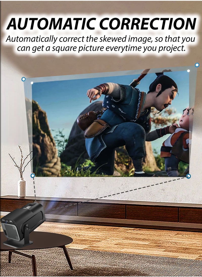 390ANSI Lumens HD Smart Projector Android 11 Portable Mini Cinema 130 Inches Screen Display Lamp 4K Home Movie Theater Gaming Video Presentations 180 Degree Rotating Screen Mobile Phone Projection - pzsku/ZD1ABA3A5BA4C7ED3B881Z/45/_/1714141450/f03c8346-424d-40e5-95a7-1a19b0bac105