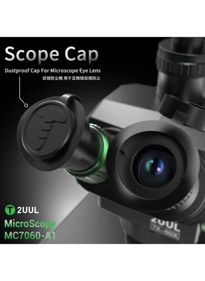 مجهر ثلاثي العدسات 2UUL MC7060-A1، تكبير 7-60x، لأعمال الدوائر المطبوعة الدقيقة وإصلاح الإلكترونيات - Image 4