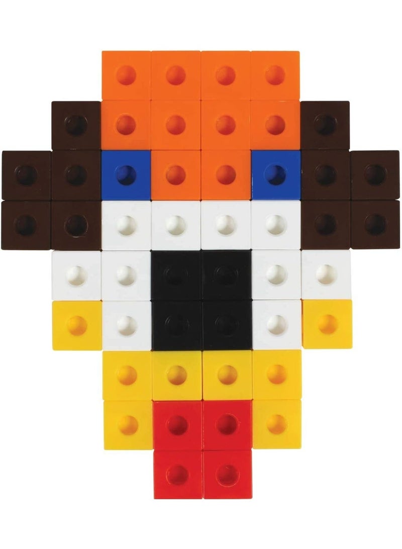 مكعبات ترابط بلاستيكية للأطفال من سن 5 إلى 13 عامًا، أدوات تعليمية عملية لتعلم الأرقام والكسور والنسب، مستلزمات التعليم المنزلي (حزمة من 100 قطعة) - Image 2