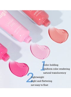Julystar Blush Cream Gel-Lightweight Breathable Natural Refreshing Long Lasting Waterproof Cheek Blush to Brighten and Enhance Facial Complexion #05  - Image 4
