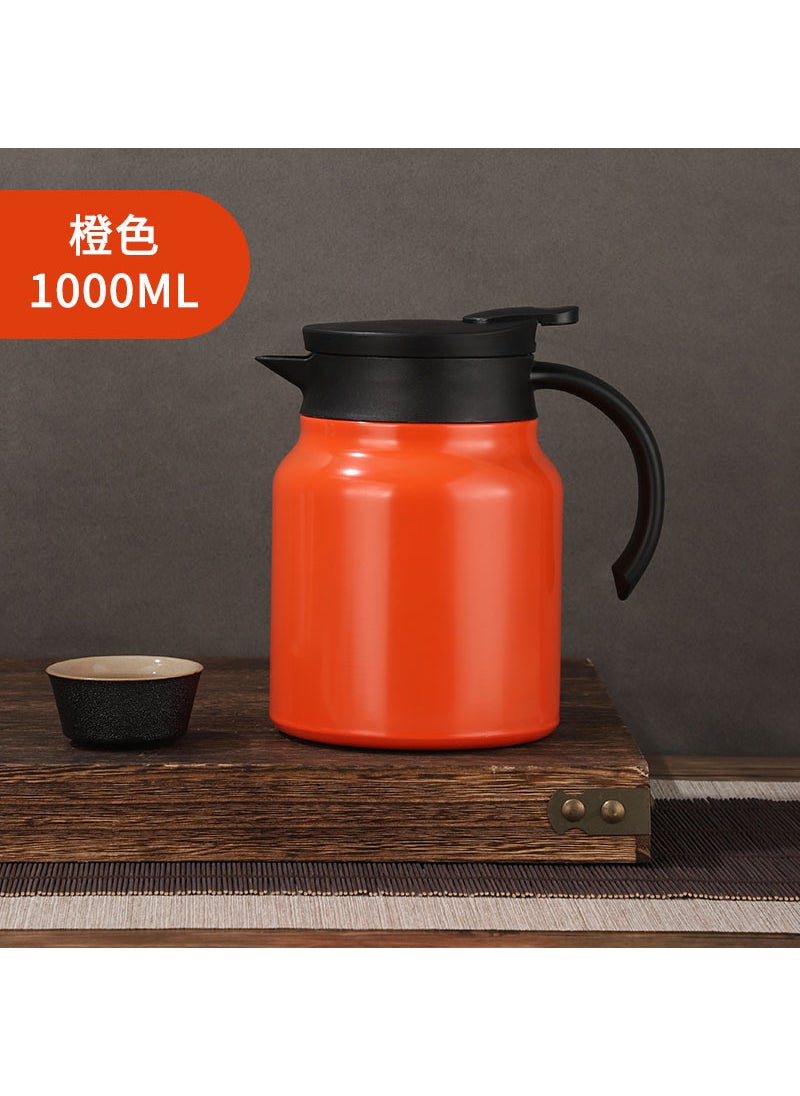 Generic - Tea separation braised teapot 316 stainless steel portable thermal pot high-looking teapot household health care stuffy teapot Red (800ml) - Image 1