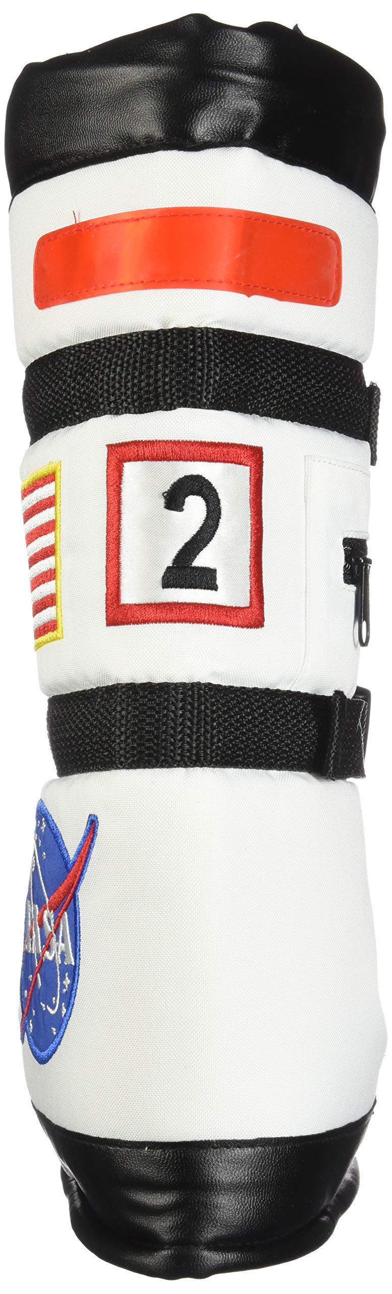 Aeromax Astronaut Boots, Size Large, White, with NASA patches - Image 3