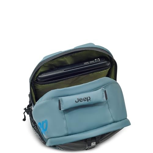 Jeep JS011B Laptop Travel Backpack, Light Blue - Image 5
