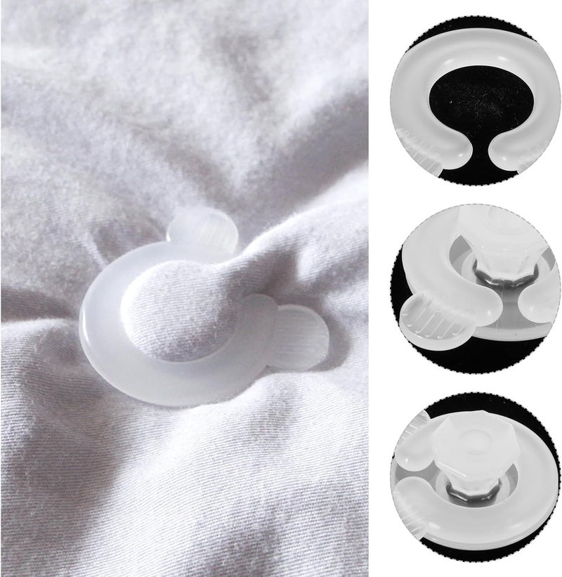 KICHOUSE 16pcs Bed Sheet Clips Bedding Bag Fixer Anti-Slip Quilt Fasteners for Household Sheet Fixing and Sofa Mat Clamps - Image 5