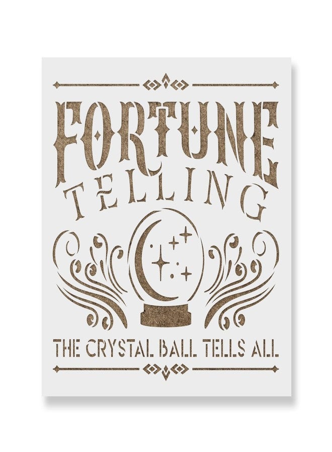 Stencil Revolution Fortune Telling Stencil - Halloween Craft, Horror Kitchen Decor, Halloween Kitchen Decor, Spooky Decor, Halloween Drawing Stencils - Image 1