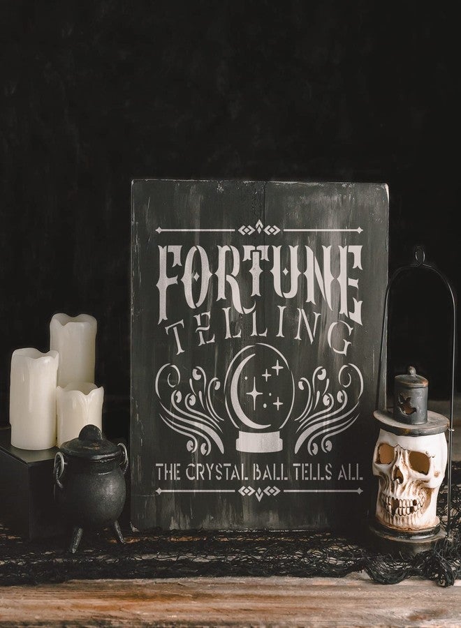 Stencil Revolution Fortune Telling Stencil - Halloween Craft, Horror Kitchen Decor, Halloween Kitchen Decor, Spooky Decor, Halloween Drawing Stencils - Image 3