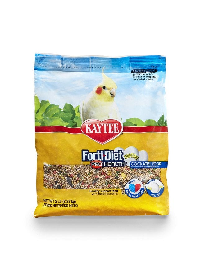 كايتي طعام الطيور الأليفة Kaytee Forti-Diet Egg-Cite للكوكتيلات، 5 رطل - Image 1