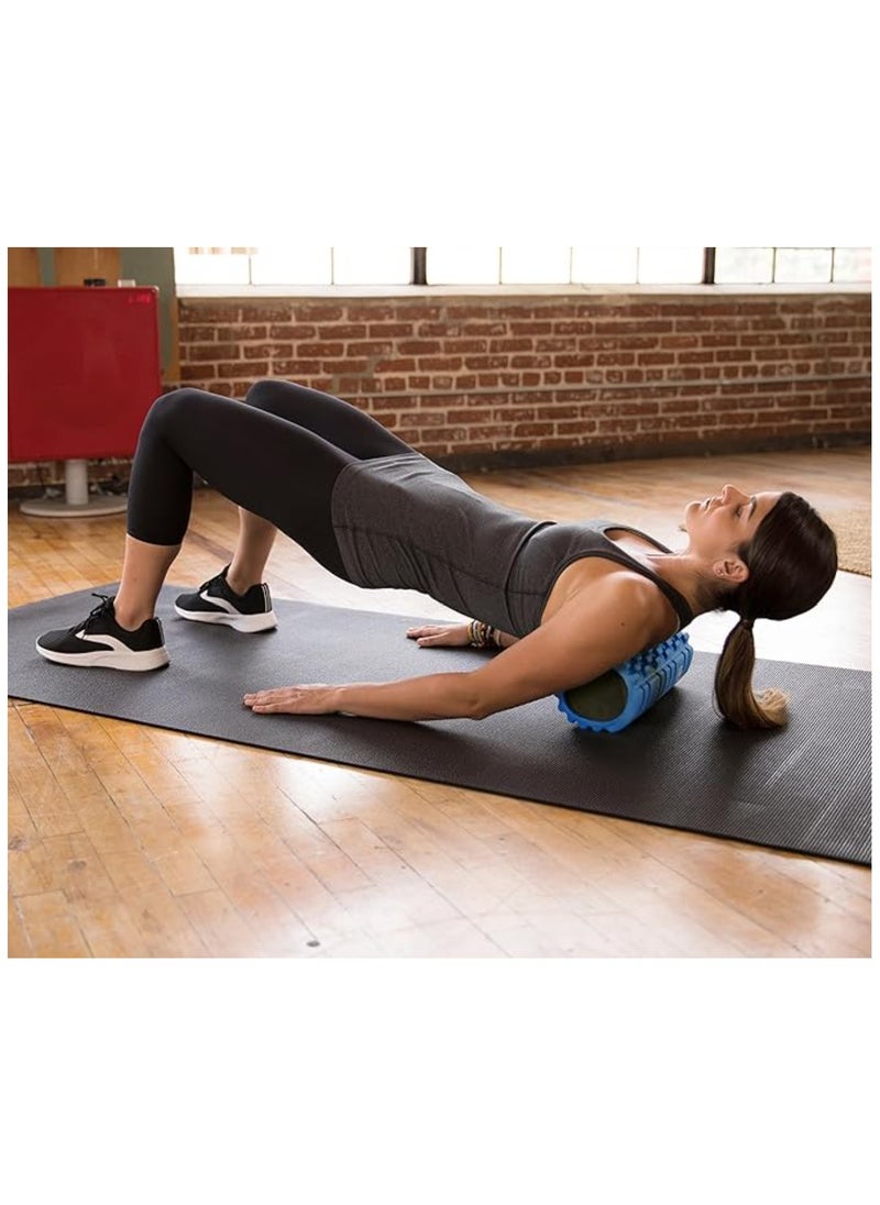 Foam Roller(Bule) - Medium Density Deep Tissue Massager For Muscle Massage And Myofascial Trigger Point Release