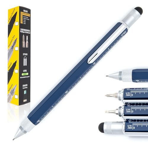 Monteverde USA 9-in-1 Tool Mechanical Pencil in Navy Blue – Multifunctional Pencil with Stylus, Screwdrivers, Ruler, and Eraser – Exclusive Collection Ideal Gift for Professionals - Image 1