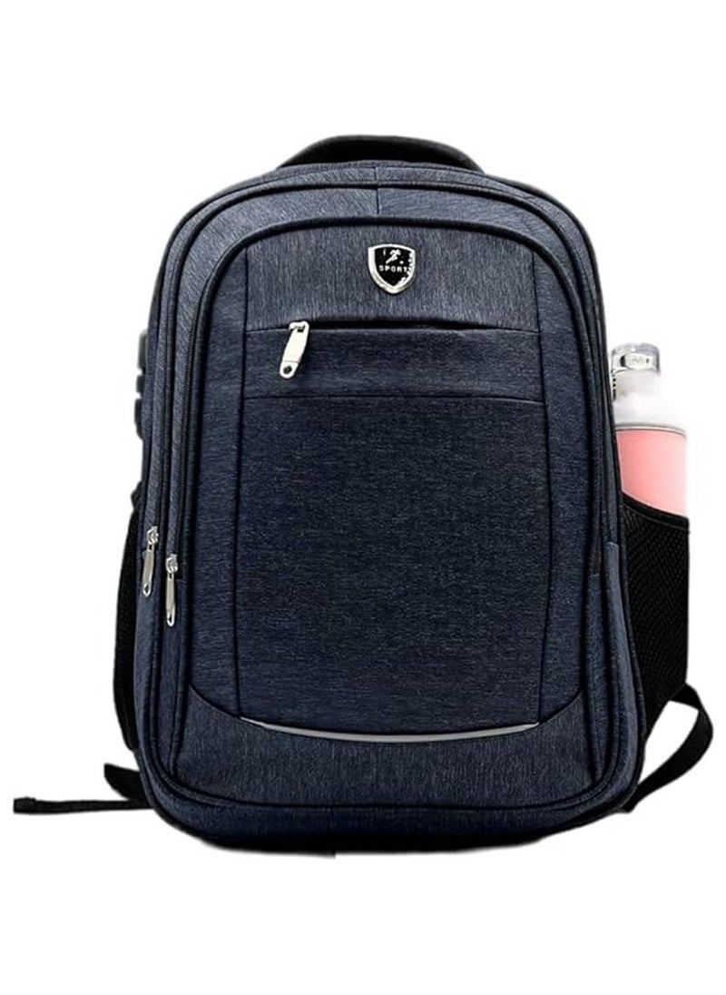 VIO Lightweight Water Resistant Laptop Backpack Multi Compartment Unisex Travel Hiking Bag with USB Charging Port Number Lock Reflector Durable Work Bag for Office College School Kids Men Women  - Image 5