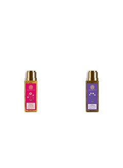Forest Essentials Travel Size Facial Cleanser Rosewater Honey Lemon 50Ml & Hair Cleanser Amla Honey And Mulethi 50Ml  - Image 1