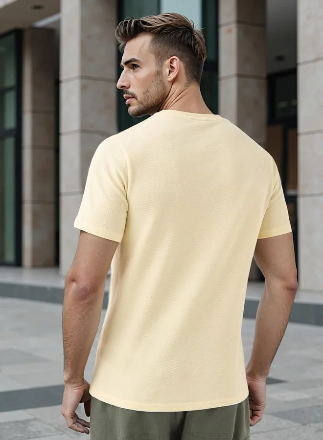 Iconic Iconic Popcorn Textured T-shirt
