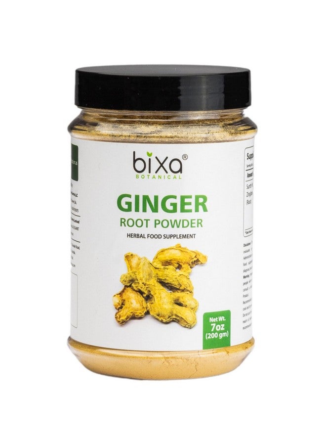 bixa BOTANICAL Ginger Root Powder | Zingiber officinale ǀ 200 Grams / 7 OZ | India Aromatic & Flavorful for Tea, Curries, Juices, Seasonings | Gluten Free, Non-GMO, Steam Treated, Vegan, 100% Pure. - Image 1