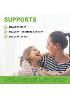 Davinci Labs Telomere Benefits - Dietary Supplement to Support Healthy Aging, Antioxidant Levels, Memory and Telomerase Activity* - with Astragalus Root Extract - Gluten-Free - 60 Vegetable Capsules 