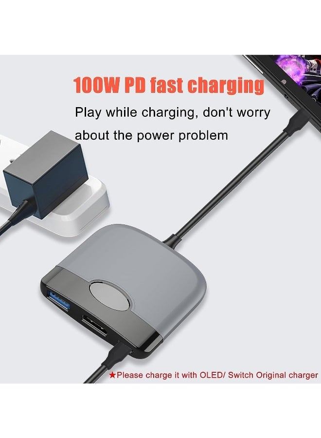 Switch Dock for Nintendo Switch OLED Switch Dock Station for TV Portable Switch Dock for Nintendo Switch Docking Station with HDMI PD USB3.0 Switch HDMI Adapter for Nintendo Switch Accessories - Image 2