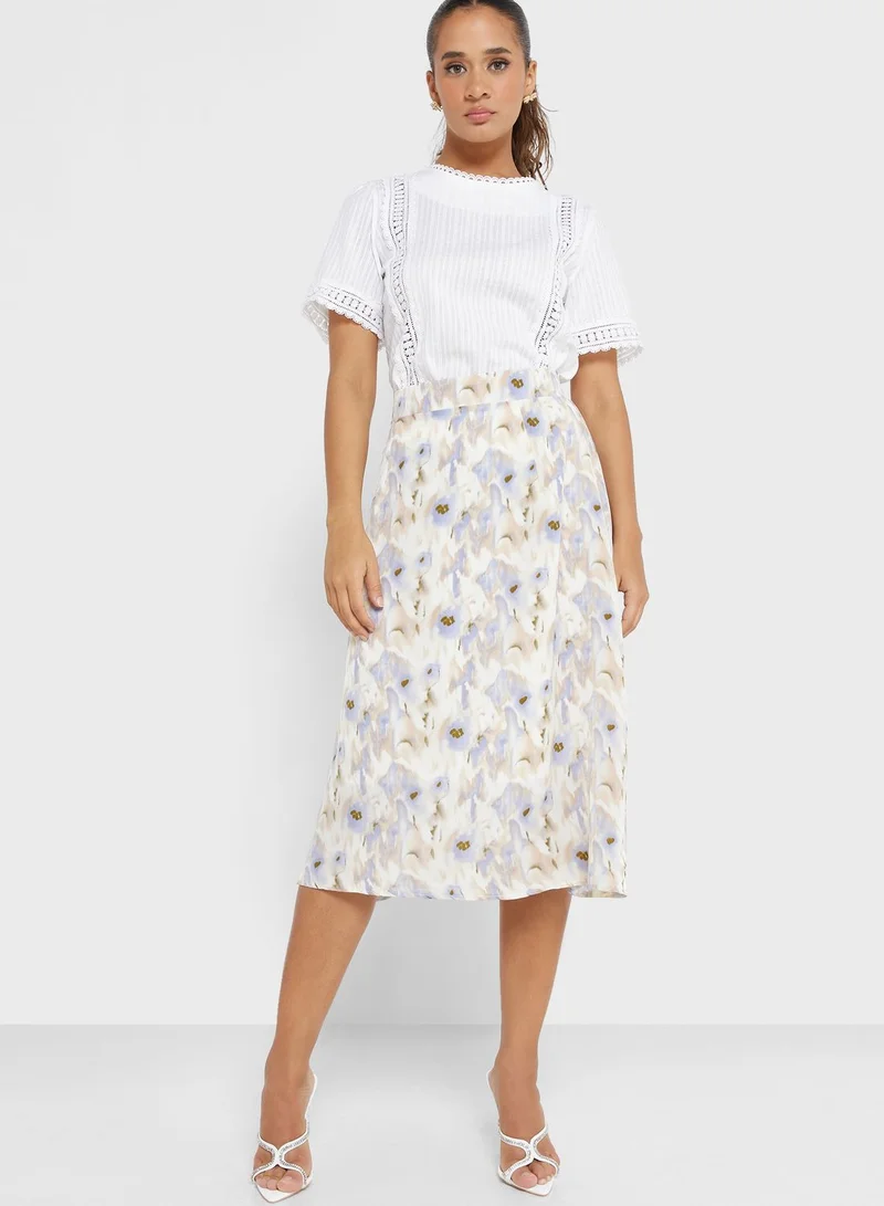ELLA Lace Trim Blouse