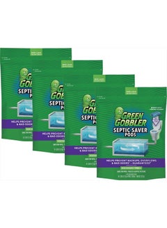 Septic Tank Treatment Packets - Natural Bacteria to Prevent Costly Septic Issues, Back-Ups, Foul Odor (24 Pods)