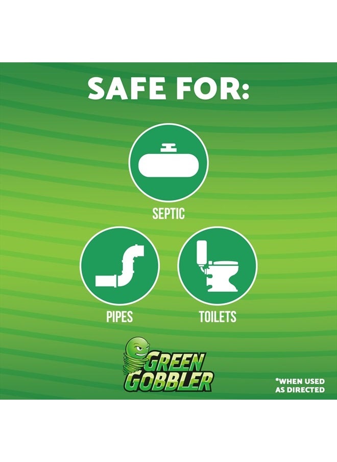 GREEN GOBBLER - Septic Tank Treatment Packets - Natural Bacteria to Prevent Costly Septic Issues, Back-Ups, Foul Odor (24 Pods) - Image 1