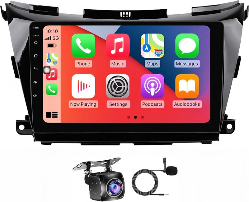 Vierex Fit Nissan Murano Car Stereo Murano Android Screen 2015-2020 With Apple Carplay Android Auto Wireless WiFi DSP FM&AM BT AHD Camera Fast Interface (2+32GB Carplay 4CORE) - Image 1