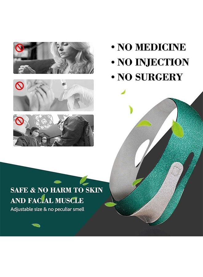 Double Chin Reducer, Contour Tightening and Anti-Wrinkle Face Slimmer Strap, V Line Face Slimming Strap, Facelift and Chin Reducer Strap for Women Men