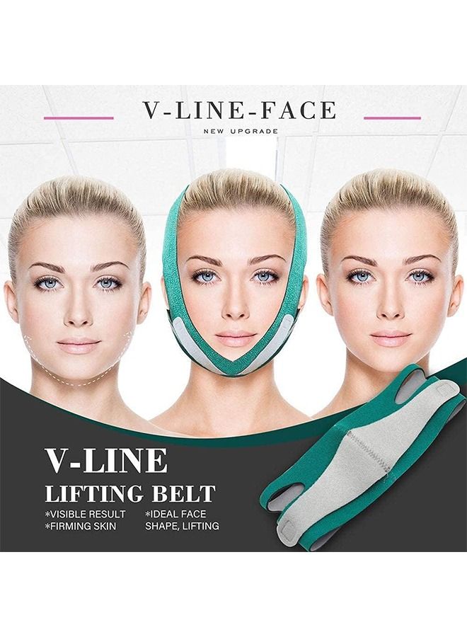 Double Chin Reducer, Contour Tightening and Anti-Wrinkle Face Slimmer Strap, V Line Face Slimming Strap, Facelift and Chin Reducer Strap for Women Men