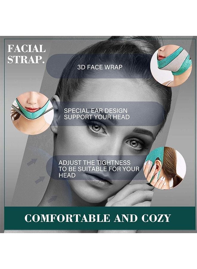 Double Chin Reducer, Contour Tightening and Anti-Wrinkle Face Slimmer Strap, V Line Face Slimming Strap, Facelift and Chin Reducer Strap for Women Men