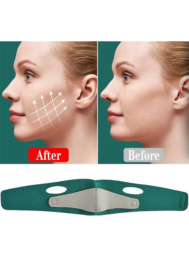 Double Chin Reducer, Contour Tightening and Anti-Wrinkle Face Slimmer Strap, V Line Face Slimming Strap, Facelift and Chin Reducer Strap for Women Men