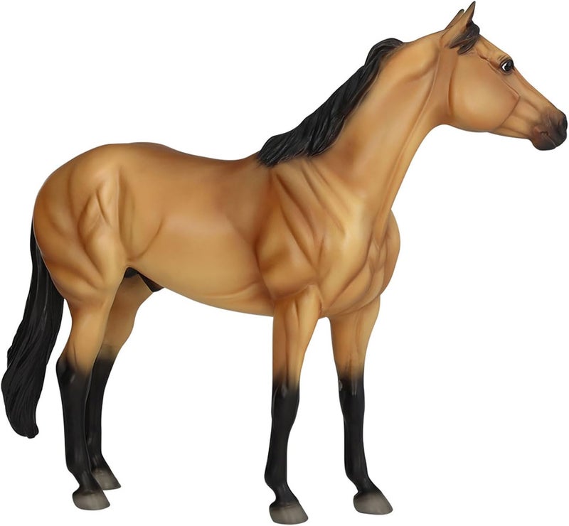 Breyer Horses Traditional Series  The Ideal Series  Buckskin by Orren Mixer  Horse Figurine  115 L X 85 H  Model BTR10248 - Image 2