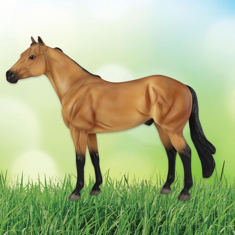 Breyer Horses Traditional Series  The Ideal Series  Buckskin by Orren Mixer  Horse Figurine  115 L X 85 H  Model BTR10248 - Image 5