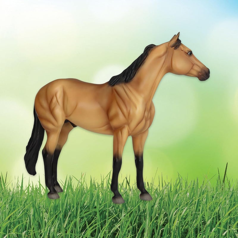 Breyer Horses Traditional Series  The Ideal Series  Buckskin by Orren Mixer  Horse Figurine  115 L X 85 H  Model BTR10248 - Image 4