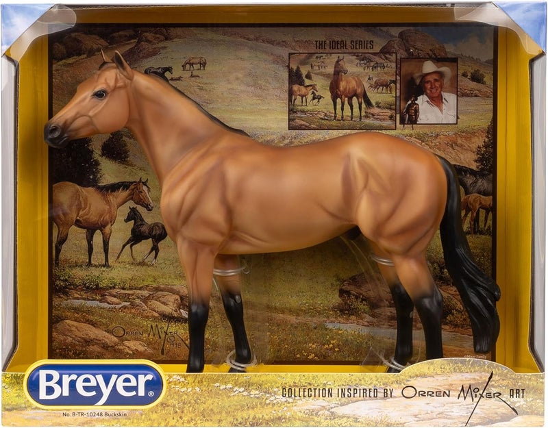 Breyer Horses Traditional Series  The Ideal Series  Buckskin by Orren Mixer  Horse Figurine  115 L X 85 H  Model BTR10248 - Image 3