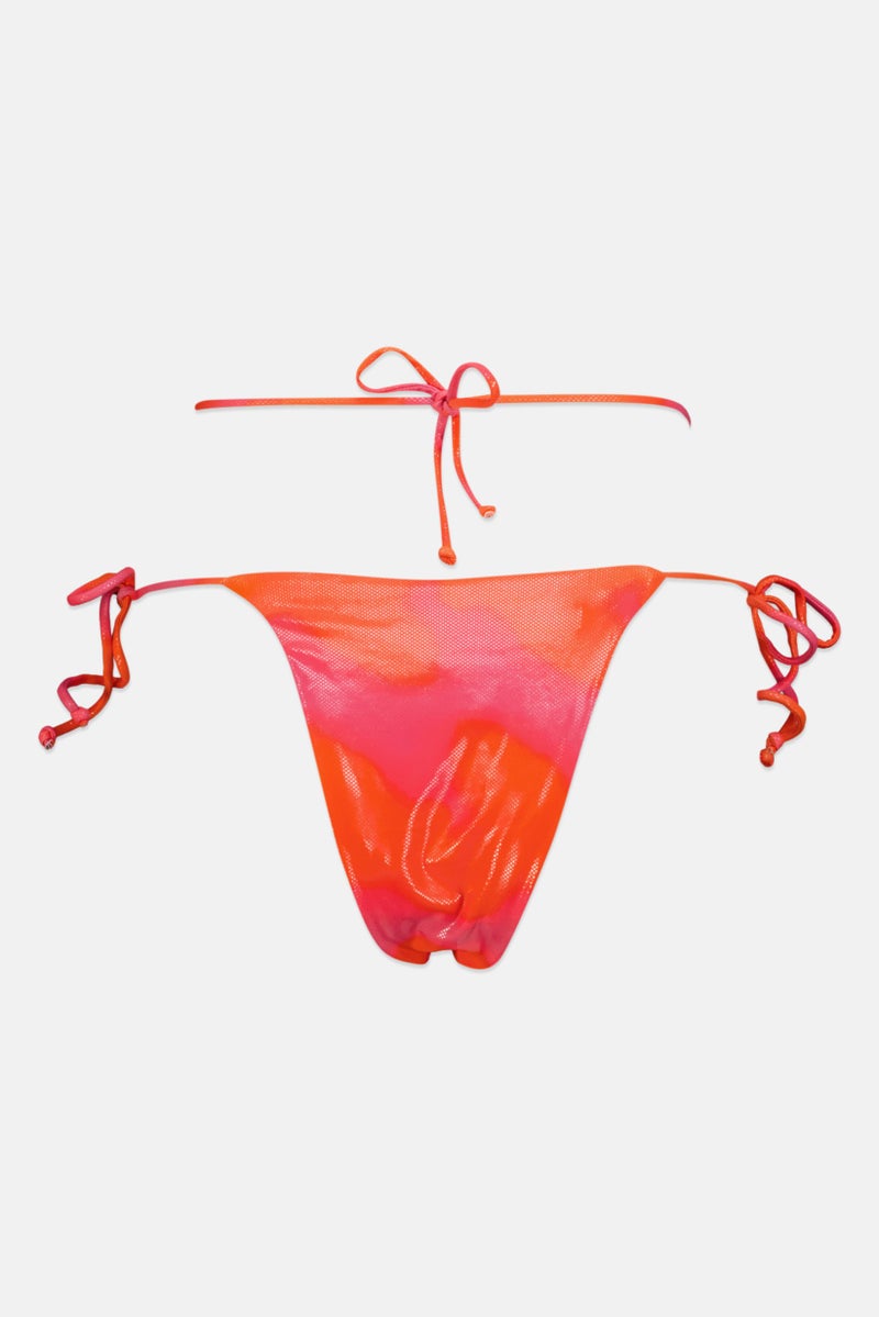 Bershka Women Abstract Print Bikini Bottom, Multicolor - Image 2