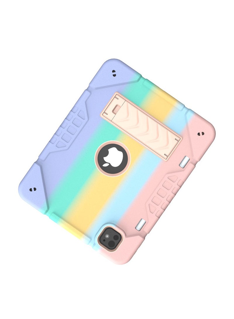 عام حافظة متوافقة لآيباد برو 11 2024 (M4)، حافظة خفيفة الوزن مع حماية صدمات هجينة للأطفال من السيليكون وحامل وحامل للقلم. - Image 5