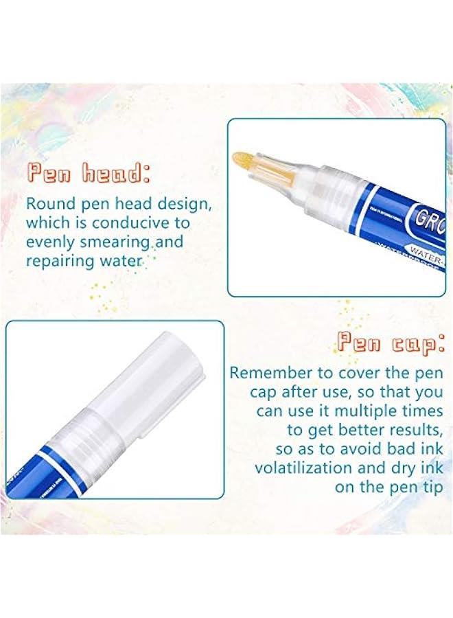 Grout Wall Pen Tile Paint Markers Grout Repair Sealer Pen for Bathrooms Kitchen Porch Patio Repair Refresh(White,8 Pieces) - Image 3