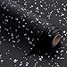 WRAPAHOLIC Black Wrapping Paper Roll Mini Roll 17 Inch x 165 Feet Black Gold Design with Silky Touch Perfect for Birthday Holiday Wedding Baby Shower - Image 1