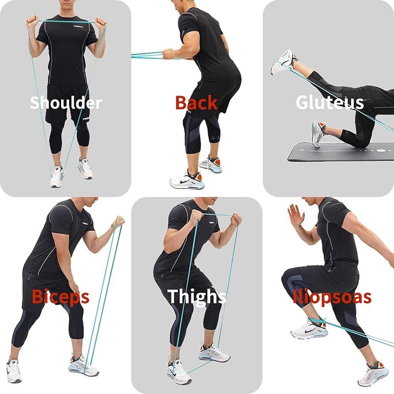 Cyber Pull Up Bands Heavy Duty Resistance Band Assisted Training Bands Ideal for Men and Women Crossfit,Assisted Pull-ups, Body Stretching,Powerlifting,Physical Therapy - Black Band 35-67 KG - Image 4