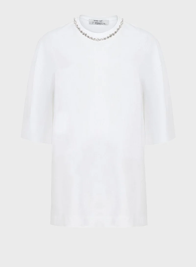 Nocturne Embellished Round Neck T-Shirt