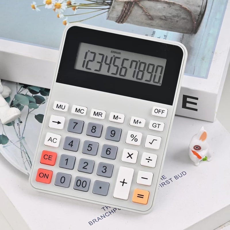 Portable 12 Digit Calculator with Ergonomic Tilted Design and Large Display for Quick Business Calculations Financial Calculator - Image 2