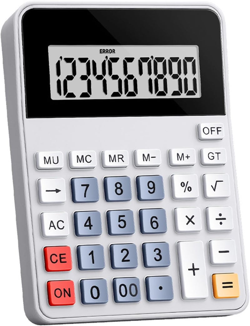 Portable 12 Digit Calculator with Ergonomic Tilted Design and Large Display for Quick Business Calculations Financial Calculator - Image 1