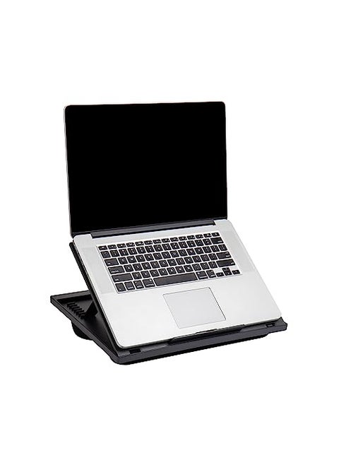 Mind Reader Lap Desk Laptop Stand Bed Tray Collapsible Cushion Portable Dorm Plastic 1475L x 11W x 73H Black
