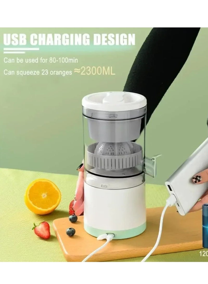 عصارة كهربائية محمولة، خلاط عصير، عصارة برتقال، USB لاسلكية قابلة للشحن، خلاط عصارات، فاصل عصير من الفولاذ المقاوم للصدأ، سهل التنظيف  - Image 4