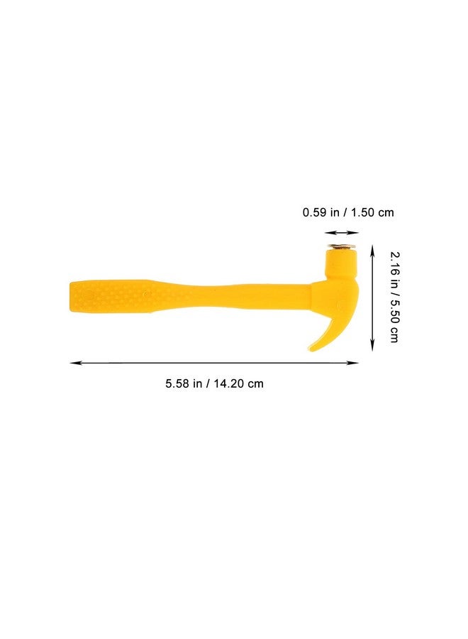 TOYANDONA Simulated Small Hammer Mini Hammer Plastic Screwdriver Infant Toy Kids Hammer Toy Children Hammer Toy Kids Construction Toy Kids Hammer Plaything Photo Frame Hammer Plastic Hammer - Image 2