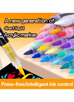 GuangNa GuangNa 8101-12 Colors Acrylic Liquid Ink Markers  - Image 2