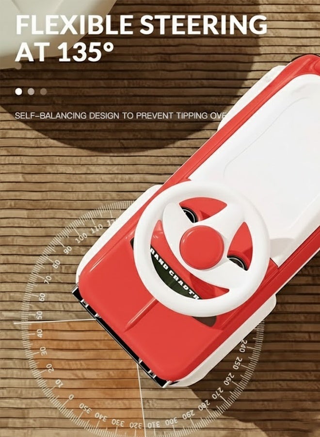 MG Kids Ride-On Toddler toy Car With  Music &  Lights, High Backrest 1-4 Years - Red - Image 3