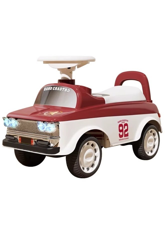 MG Kids Ride-On Toddler toy Car With  Music &  Lights, High Backrest 1-4 Years - Red - Image 2