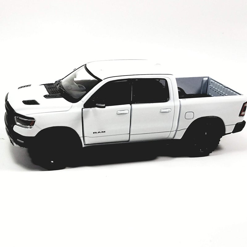 KiNSMART - 2019 Dodge Ram 1500 Pickup 1:46 O Scale 5" Die Cast Metal Model Toy Truck White - Image 1
