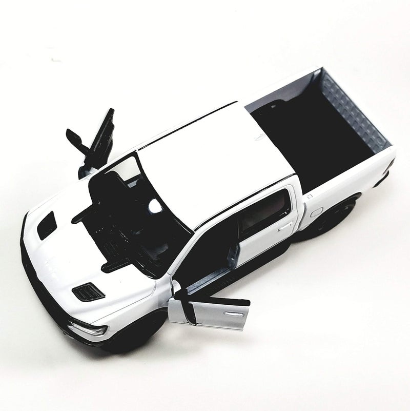 KiNSMART - 2019 Dodge Ram 1500 Pickup 1:46 O Scale 5" Die Cast Metal Model Toy Truck White - Image 3