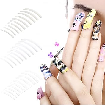 Semme 10Pcs Extra Long Artificial Fingernails TipHalf Cover False Nail Art Design Salon Tips Manicure Decoration ToolBeige - Image 4