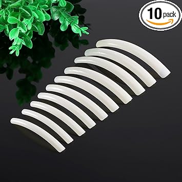 Semme 10Pcs Extra Long Artificial Fingernails TipHalf Cover False Nail Art Design Salon Tips Manicure Decoration ToolBeige - Image 1