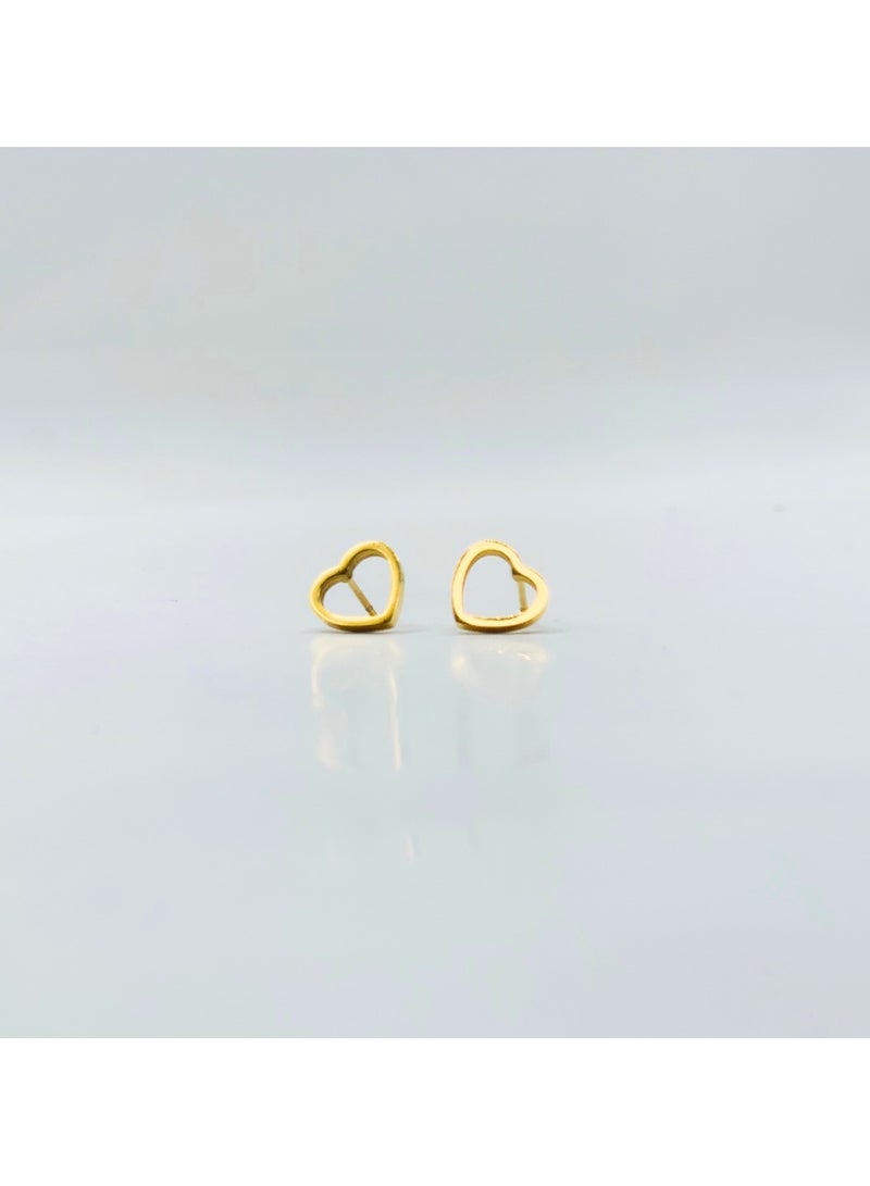 ايرس فتح مسمار القلب الذهبي | ستانلس ستيل | مطلية بالذهب عيار 18 قيراط - Image 2